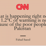 Pakistan emits less than 1% of the world’s planet warming gases. It’s now drownig.